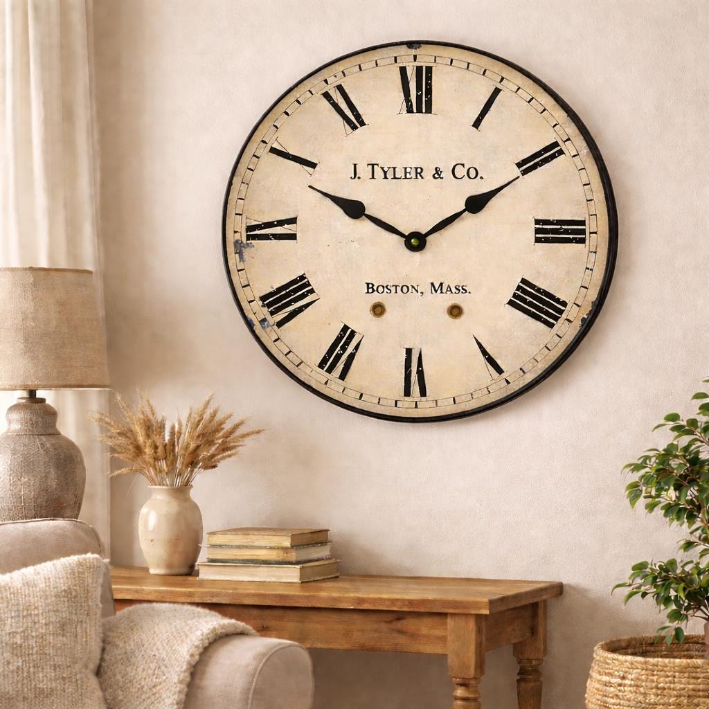 English Longcase Wall Clock - CustomBigClocks