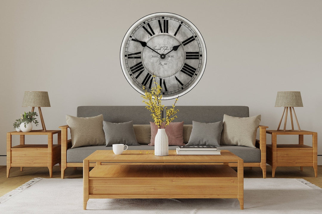 Parson Gray Wall Clock - CustomBigClocks