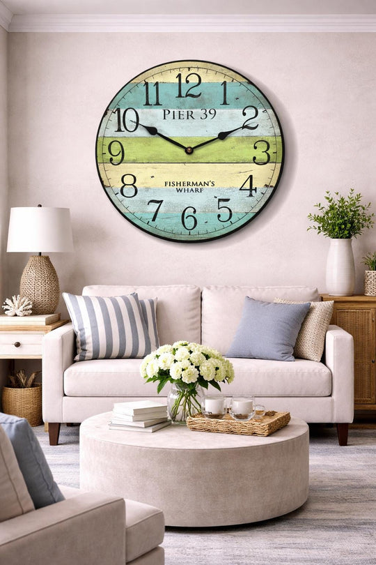 Pier 39 Wall Clock - CustomBigClocks