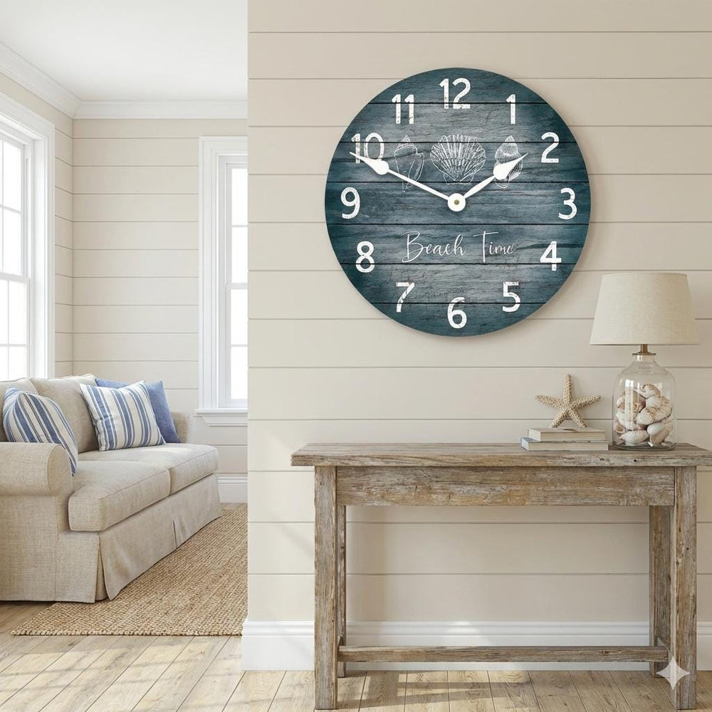 Beach Time Wall Clock - CustomBigClocks