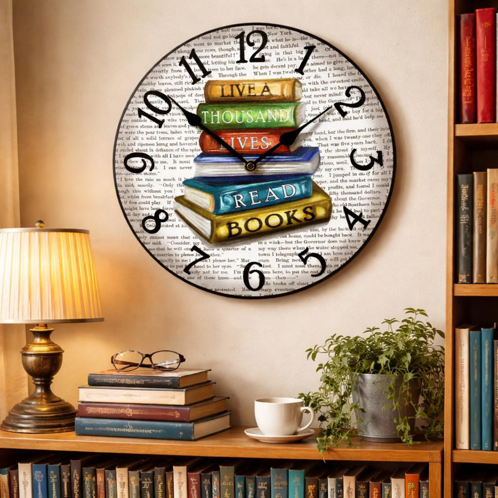 Library Wall Clock - CustomBigClocks