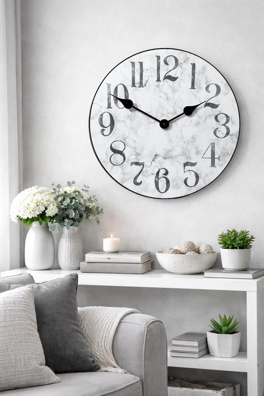 Marble Wall Clock - CustomBigClocks