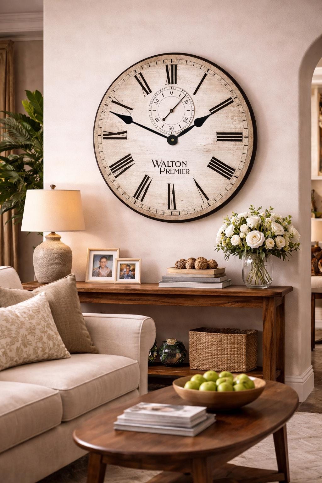 Ivory Alston Clock - CustomBigClocks