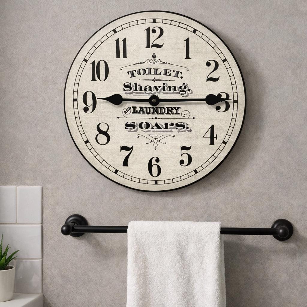 Bathroom Wall Clock - CustomBigClocks