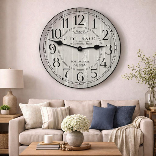 Harbor Gray Wall Clock - CustomBigClocks