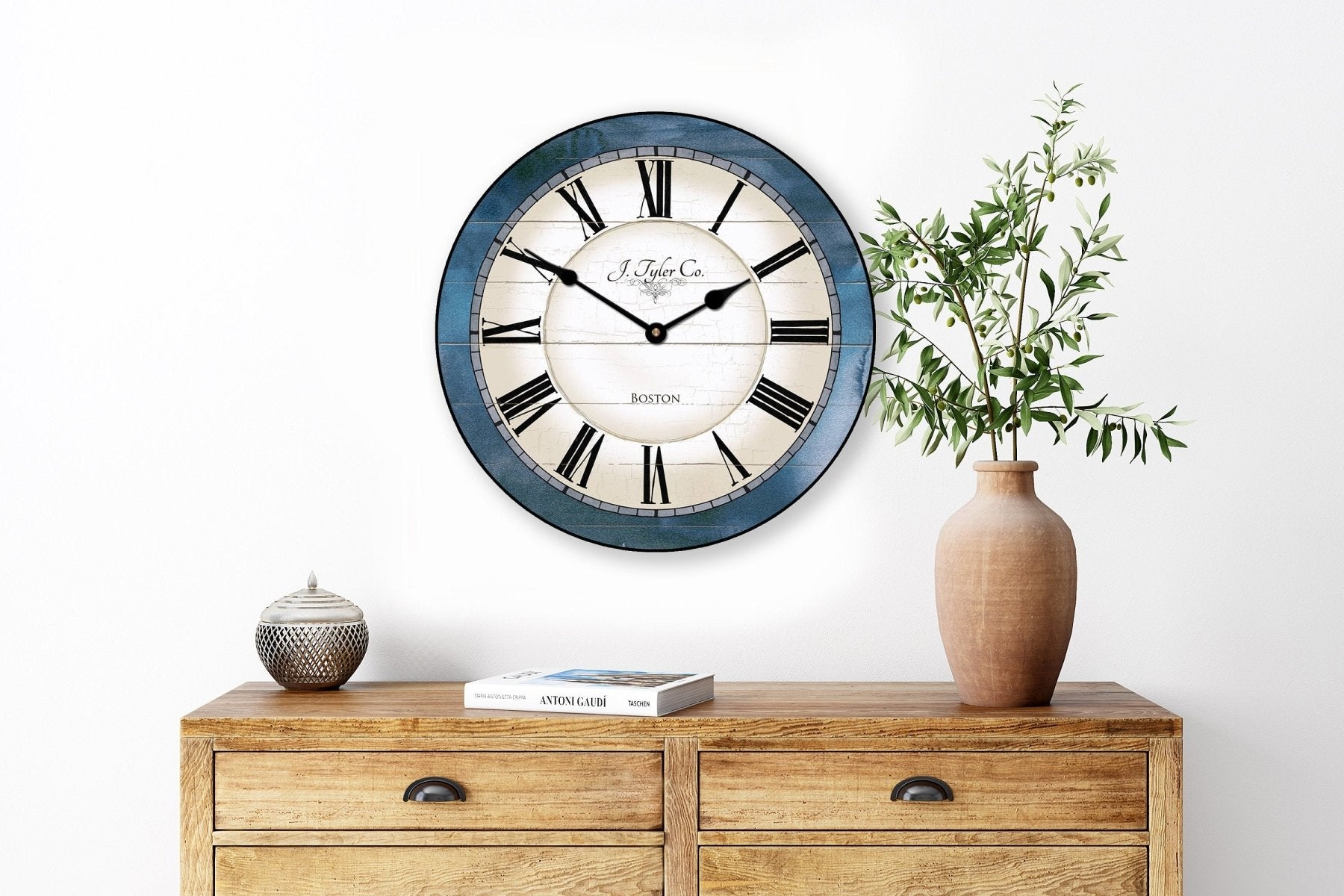 PERSONALIZED Carolina Blue Wall Clock - CustomBigClocks