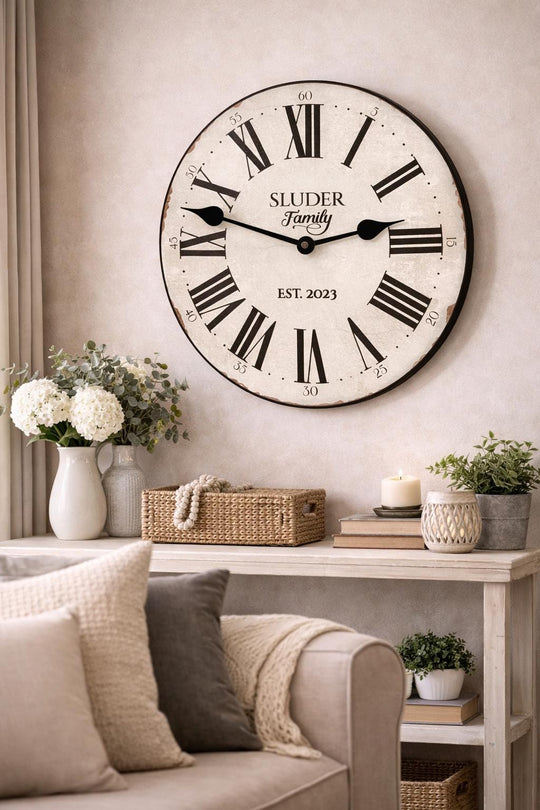 Your Name Personalized Wall Clock - CustomBigClocks