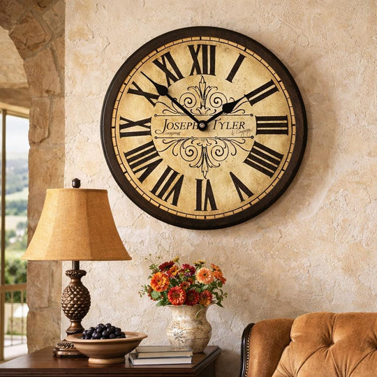 Tuscan Villa Wall Clock - CustomBigClocks