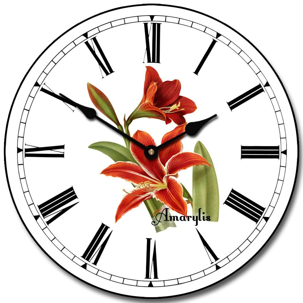 Amarylis Wall Clock - CustomBigClocks