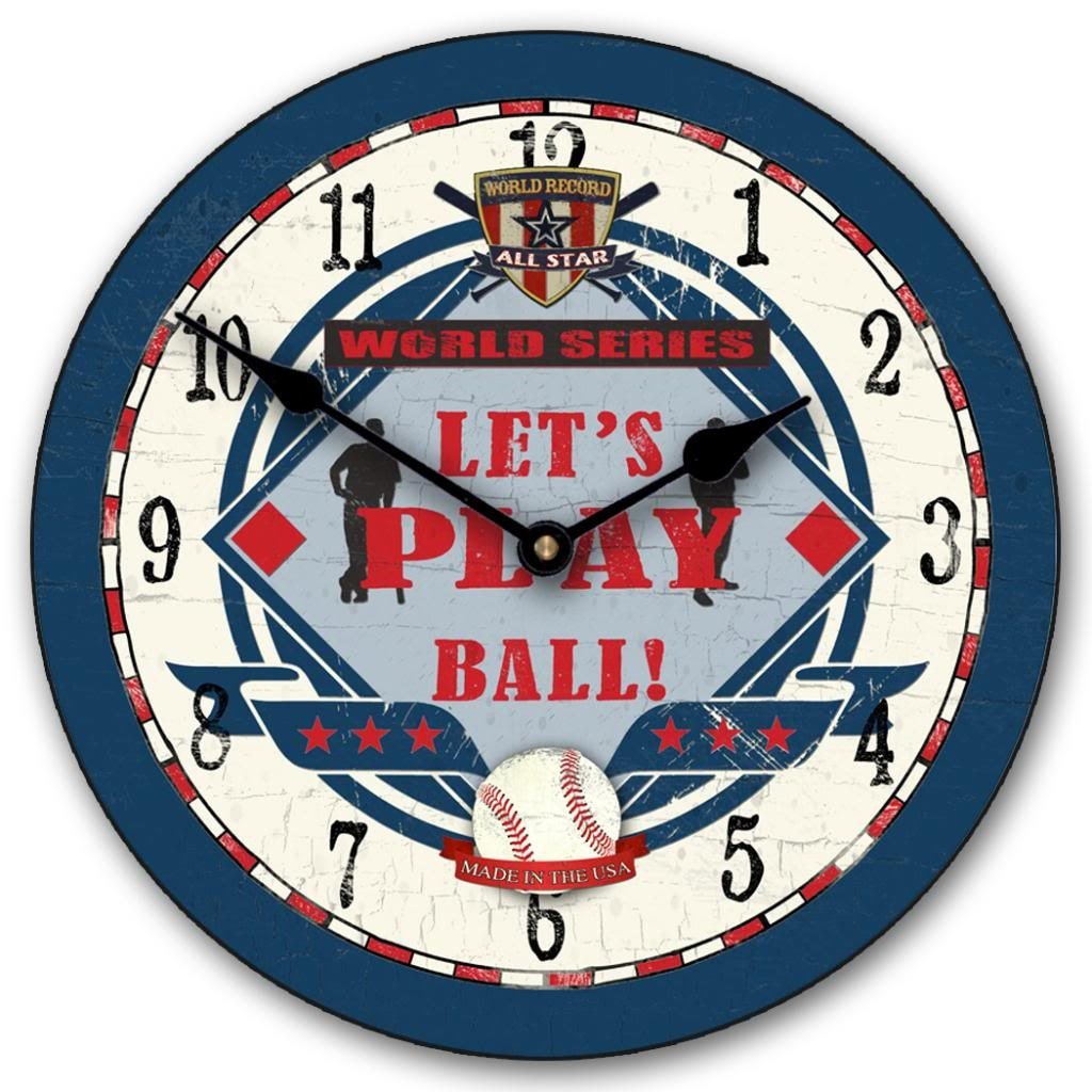 Baseball World Wall Clock - CustomBigClocks
