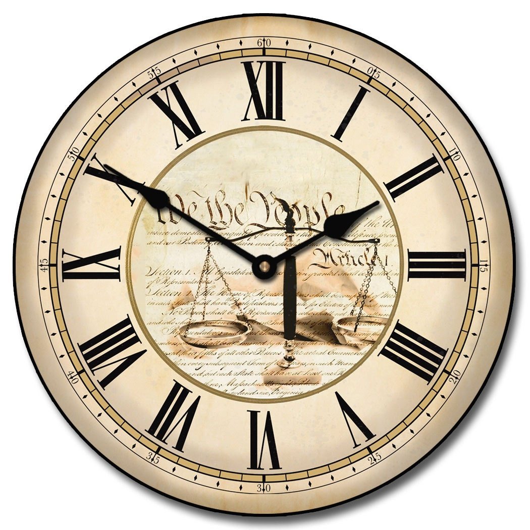 Constitution Wall Clock - CustomBigClocks