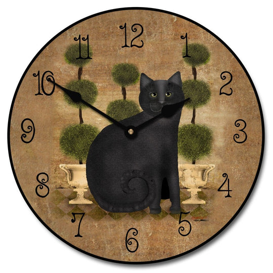 Feline Time Wall Clock - CustomBigClocks