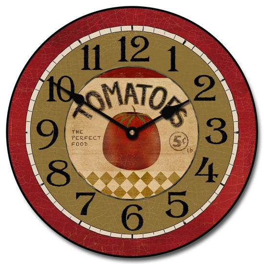 Tomato Wall Clock - CustomBigClocks