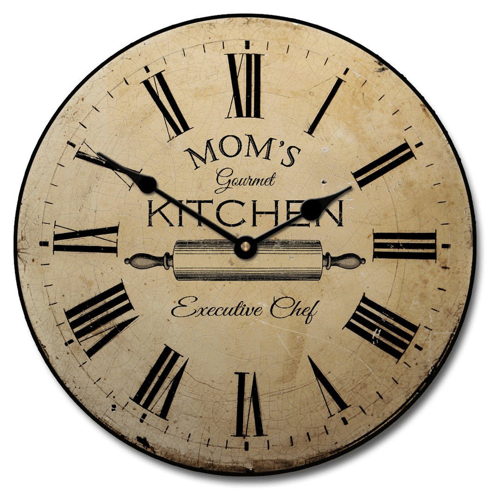 Personalized Gourmet Kitchen Clock - CustomBigClocks