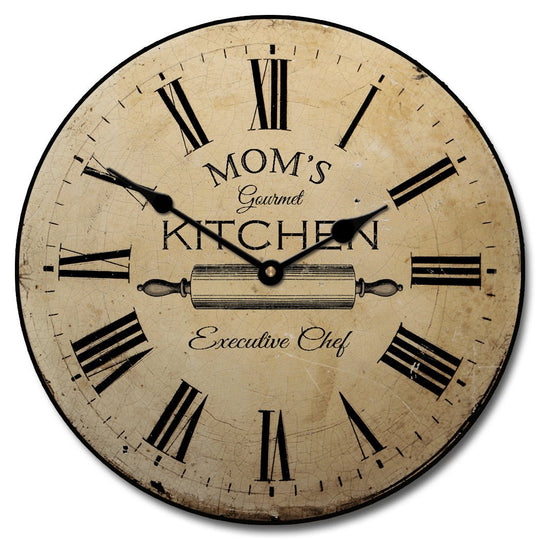 Personalized Gourmet Kitchen Clock - CustomBigClocks