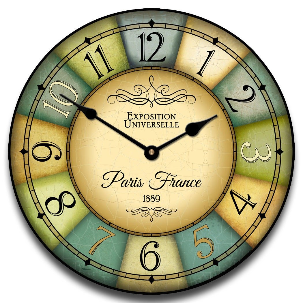 Paris WorldÃ¢â‚¬â„¢s Fair Wall Clock 2 - CustomBigClocks
