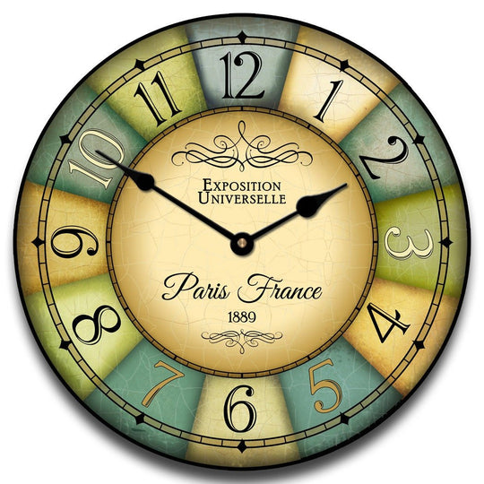 Paris WorldÃ¢â‚¬â„¢s Fair Wall Clock 2 - CustomBigClocks