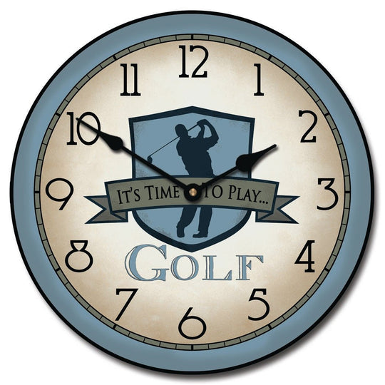 Blue Golf Wall Clock - CustomBigClocks