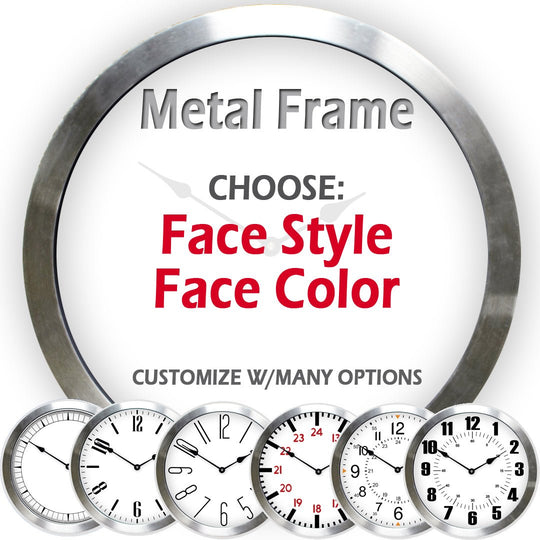 You Design - Metal Framed Clock - CustomBigClocks