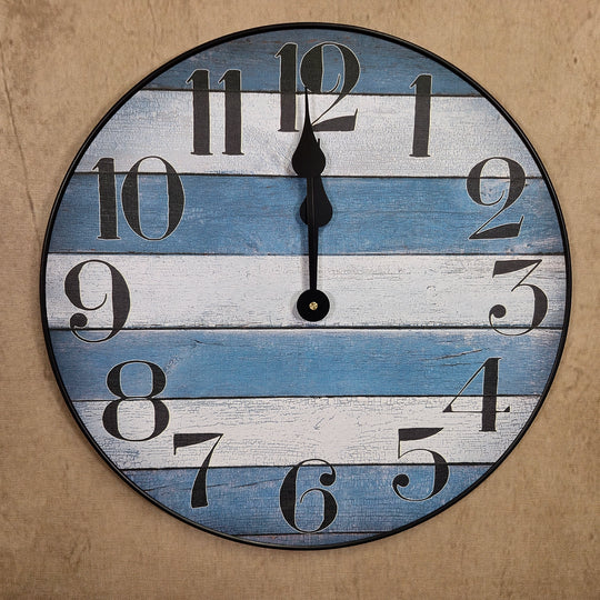 Nantucket Blue Wall Clock
