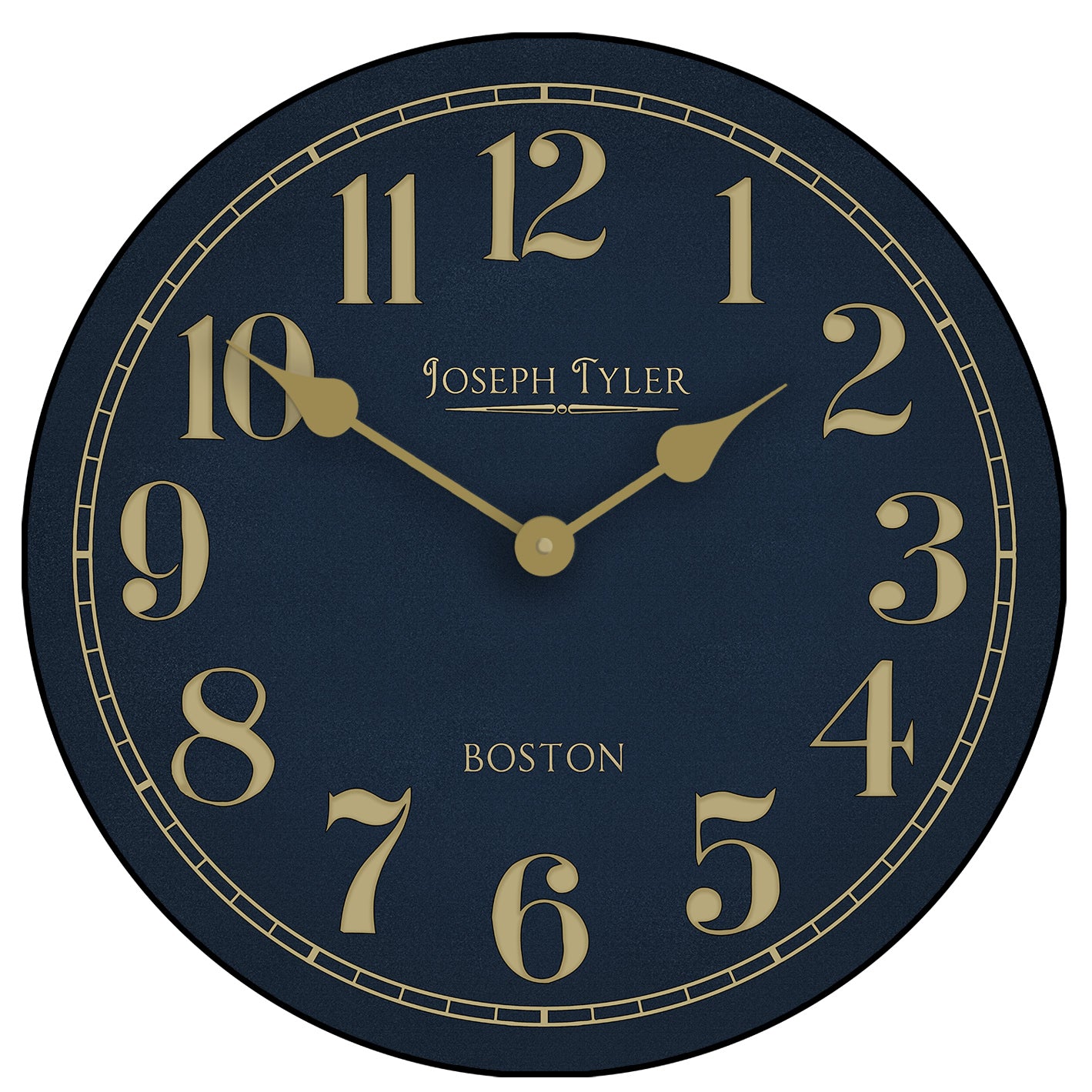 Navy & Gold Clock - CustomBigClocks
