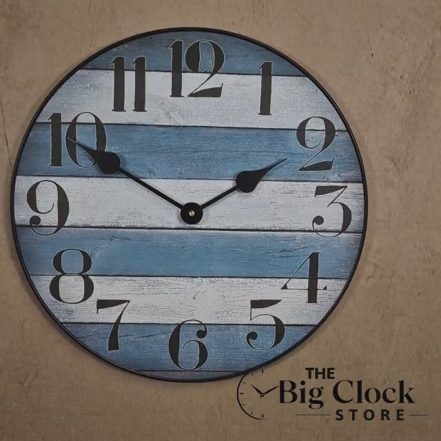 Nantucket Blue Wall Clock
