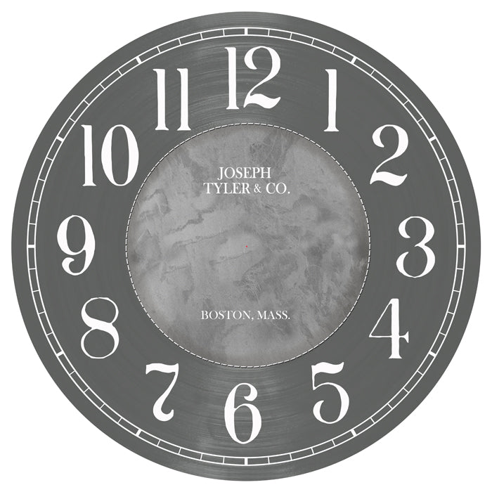 Waterford Gray Wall Clock - CustomBigClocks