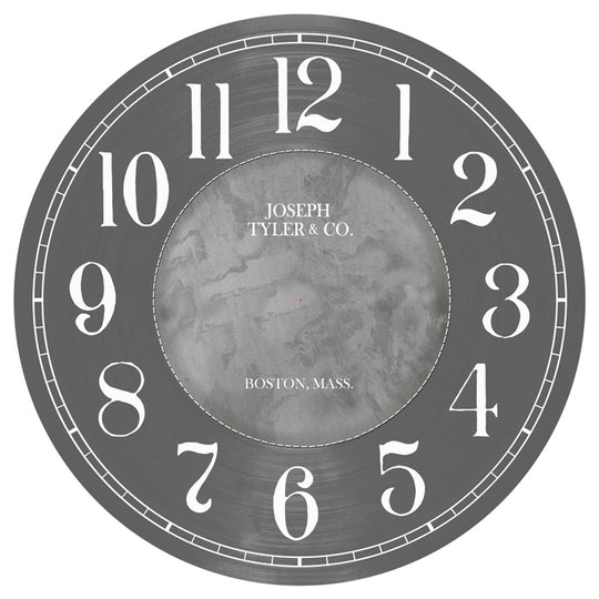 Waterford Gray Wall Clock - CustomBigClocks