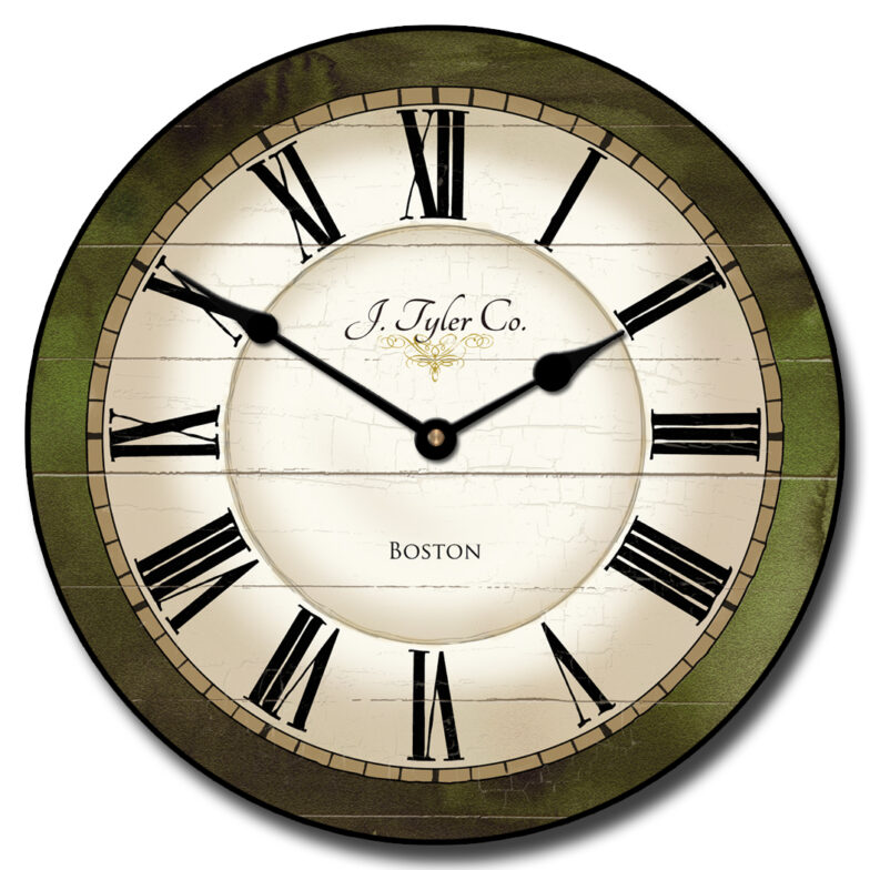 Carolina Green Clock