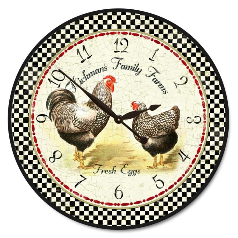 Hickmans Rooster Clock