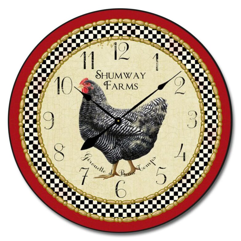 Little Black Hen Clock