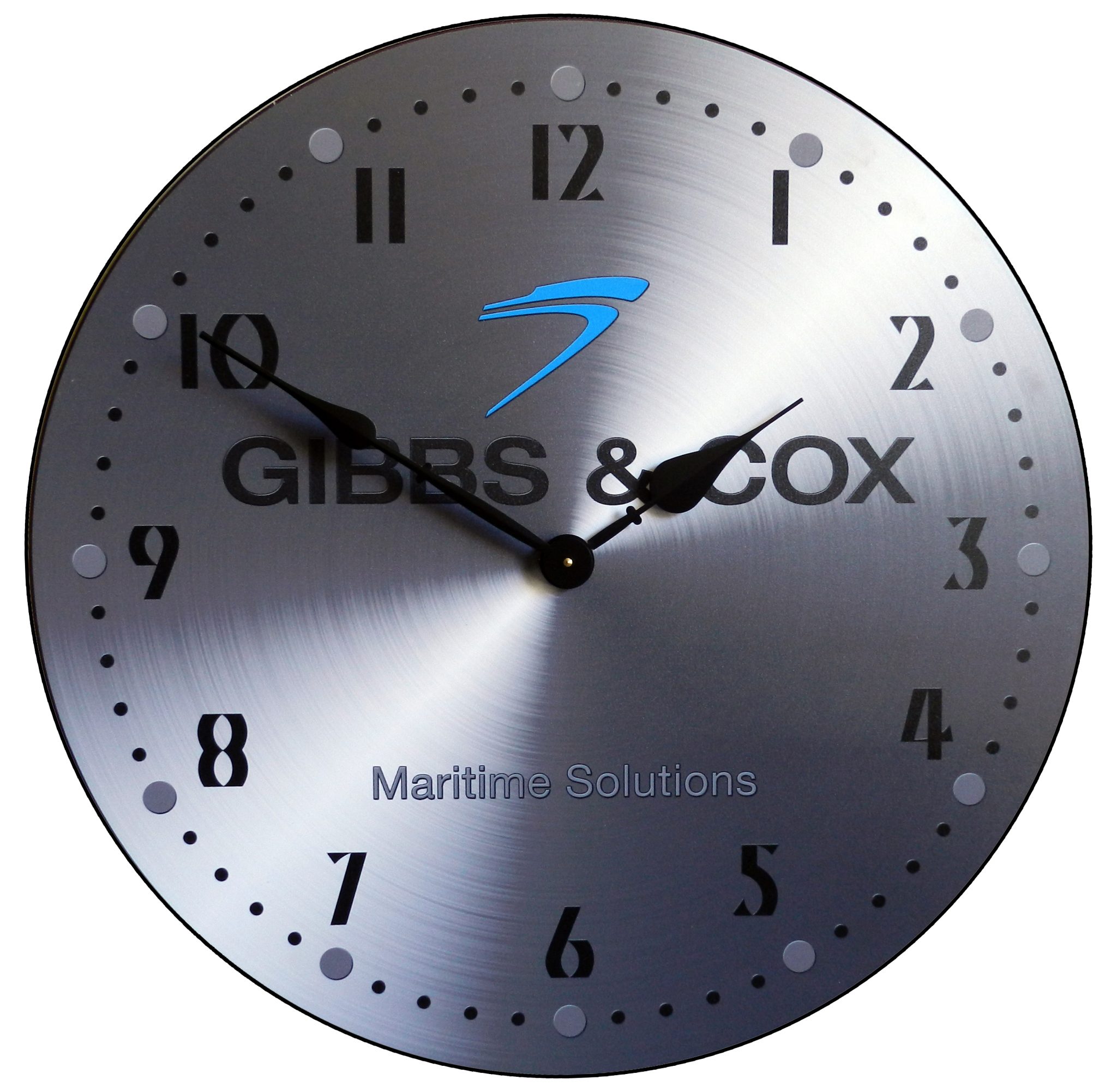 Large metal clock