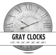 gray clocks