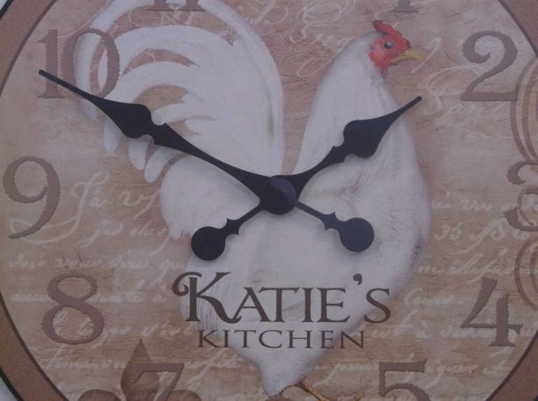 Personalized Rooster clock