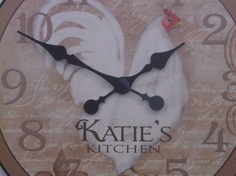 Personalized Rooster clock