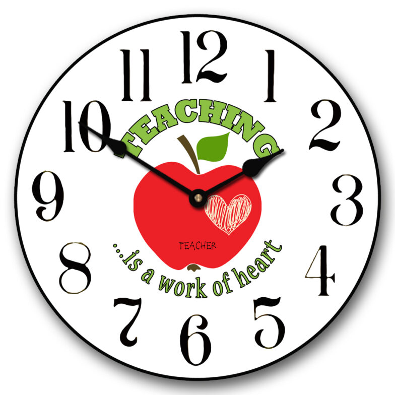 Teaching is a Work of Heart Clock