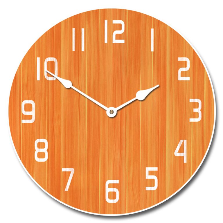Retro Orange Clock The Big Clock Store