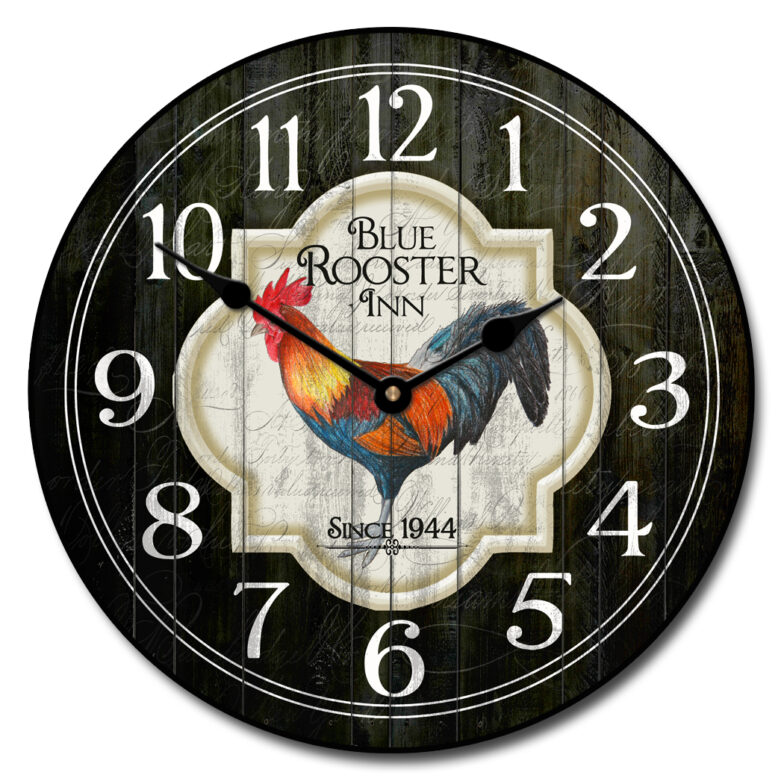 Blue Rooster Inn Clock