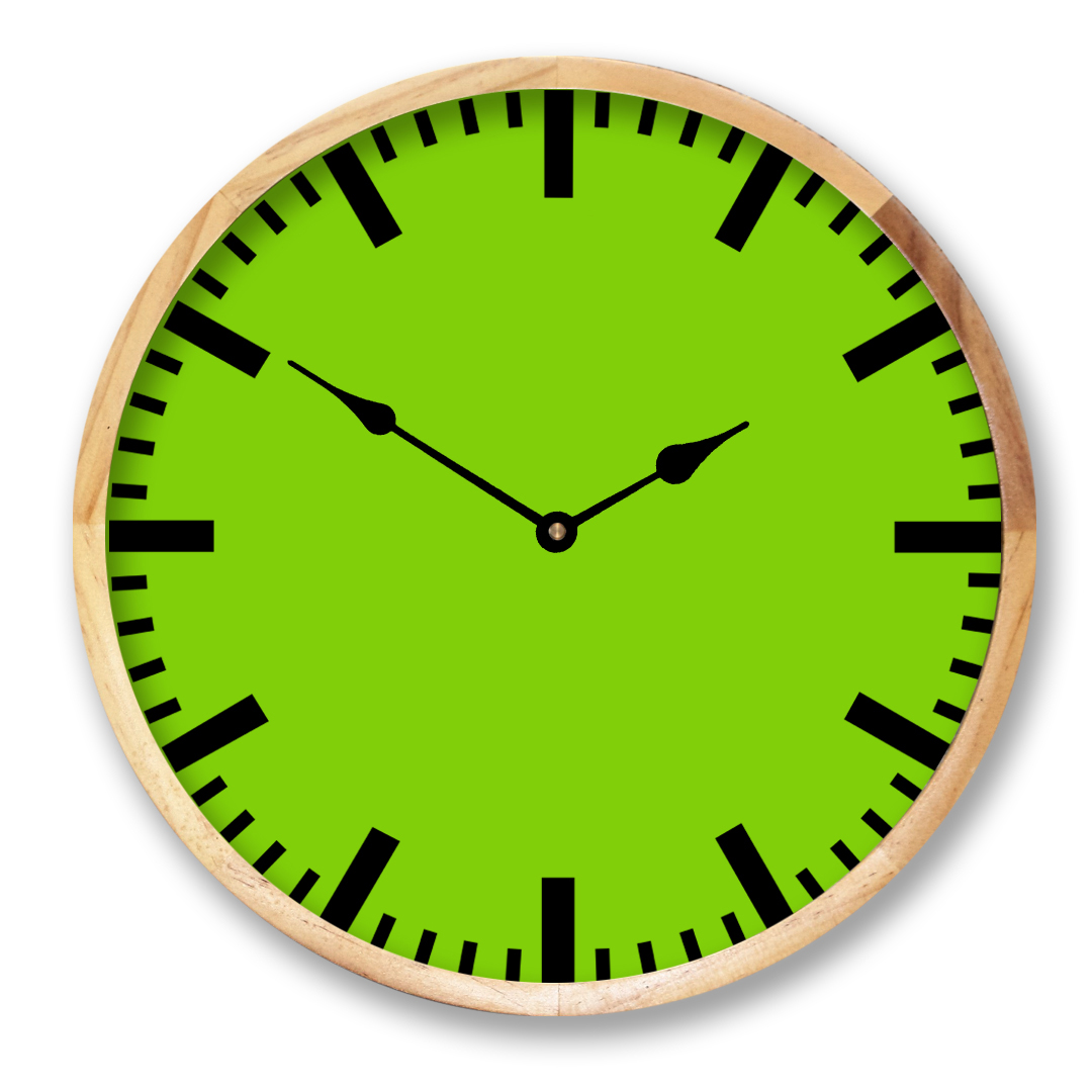 lime background Clock