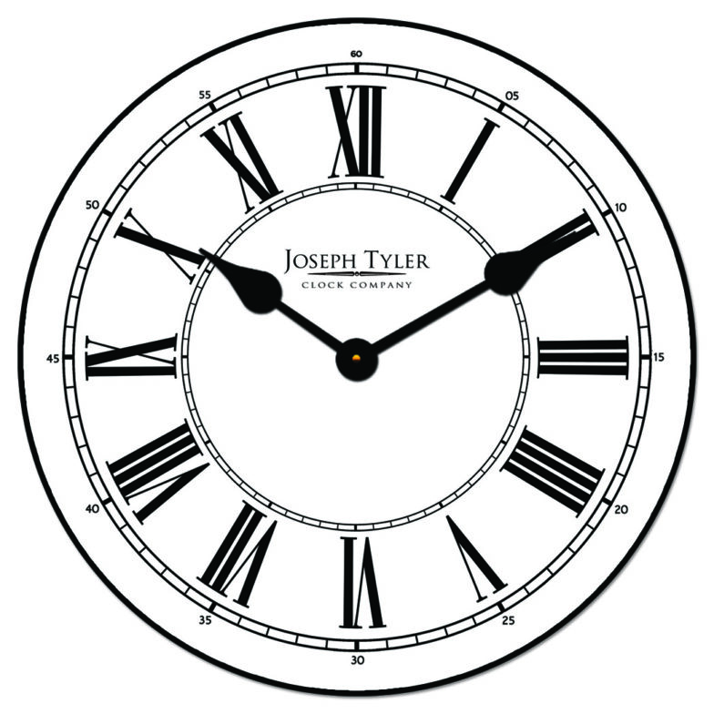Classy White Clock1