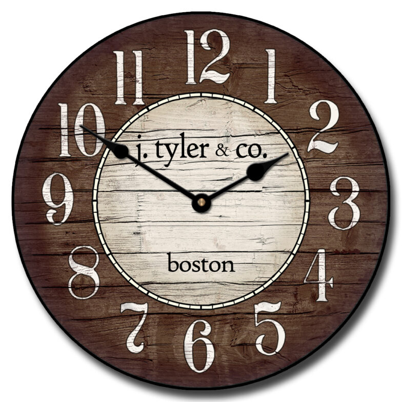Boston Harbor Brown Clock