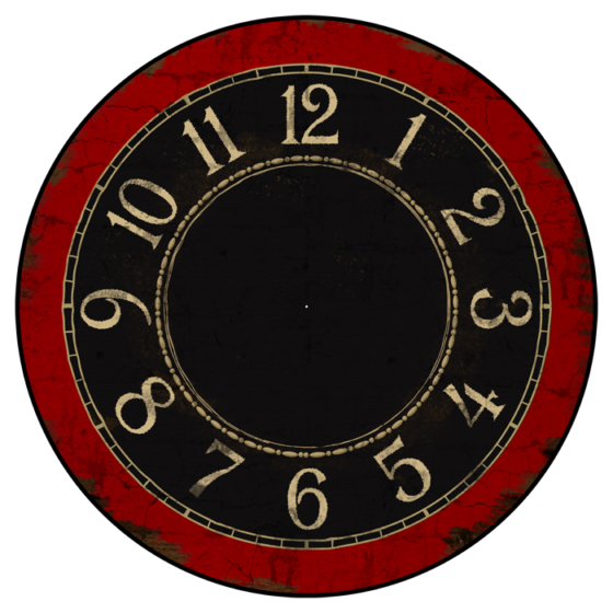 Large Red Wall clock available in 7 sizes from 12" up to 60 inches!